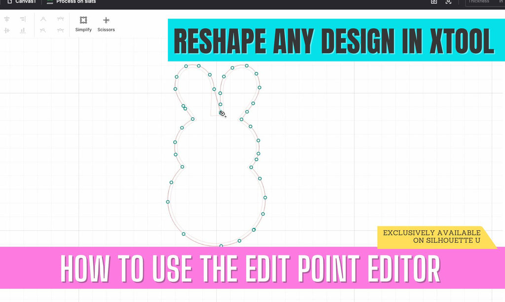 How to Edit Nodes in xTool Creative Space - Silhouette U
