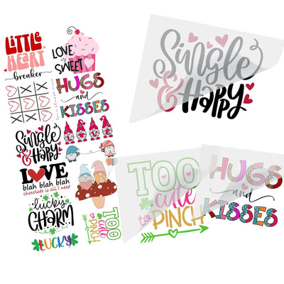 22x48 Valentines Day & St Patrick's Day Pre-Built Gang Sheet
