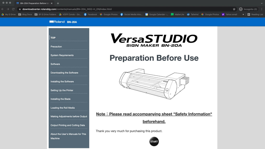 1. HOW TO SETUP ROLAND BN-20A AND VERSAWORKS