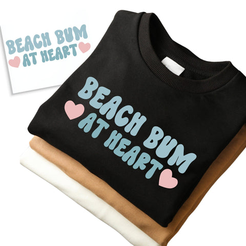 Beach Bum At Heart DTF Transfer