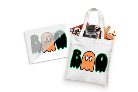 Boo Ghost Halloween DTF Heat Transfer