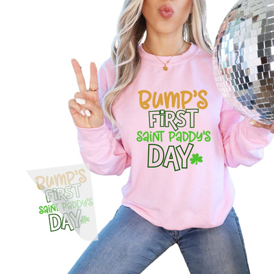 Bumps First St Patrick's Day DTF Transfer