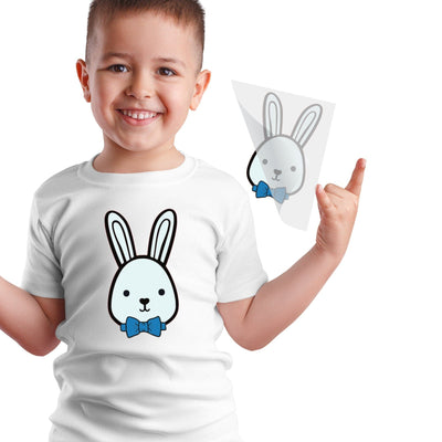 Bunny with Bowtie DTF Transfer