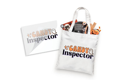 Candy Inspector Halloween DTF Transfer for Custom Apparel
