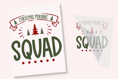 Christmas Morning Squad DTF Transfer