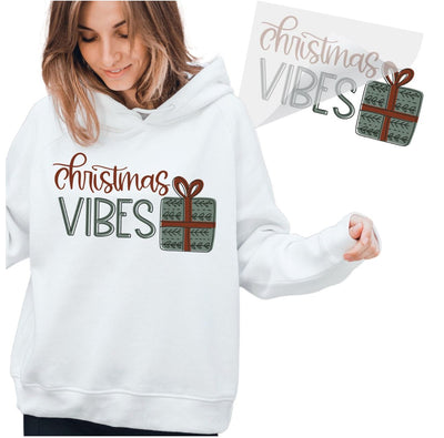 Christmas Vibes Iron On T Shirt Transfer