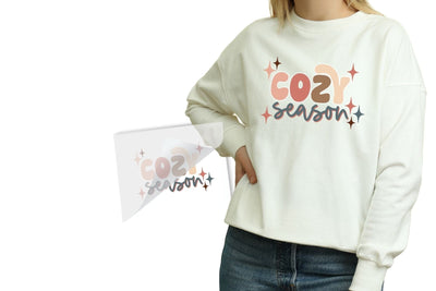 Cozy Season DTF Heat Transfer for Custom Apparel