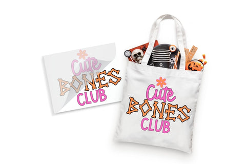 Cute Bones Club Halloween DTF Heat Transfer
