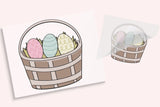 Easter Egg Basket DTF Transfer