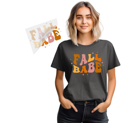 Fall Babe Direct to Film Iron On Transfer