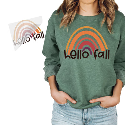 Fall Rainbow DTF Iron On Transfer