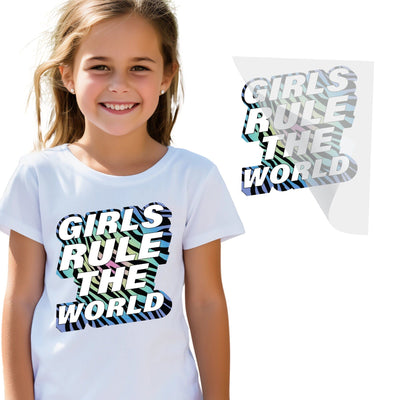 Girls Rule The World DTF Transfer