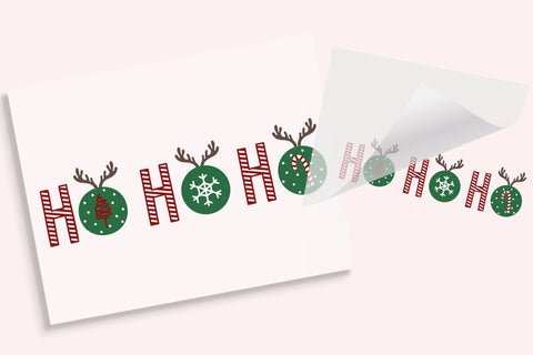 Ho Ho Ho Christmas Iron On Transfer