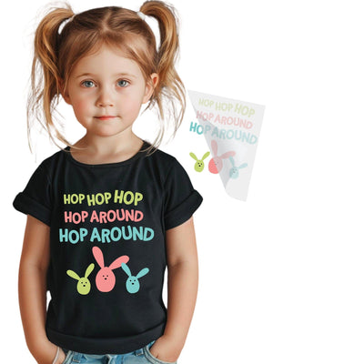 Hop Around DTF Transfer