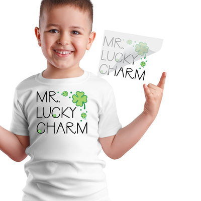 Mr Lucky Charm Iron On T Shirt Transfer