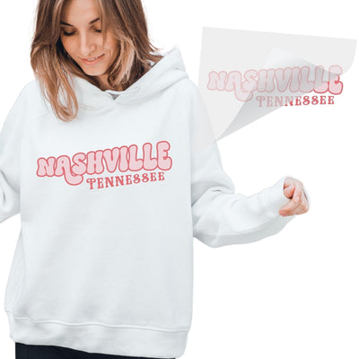 Nashville TN Word Art DTF Transfer