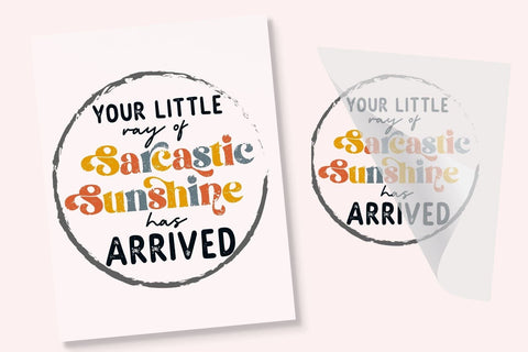 Ray of Sunshine Iron On Transfer