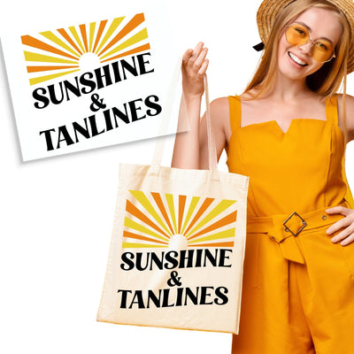 Retro Sunshine and Tanlines DTF Transfer