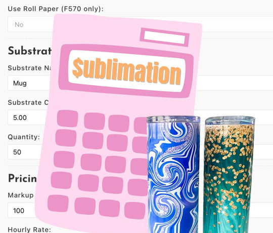 sublimation price calculator