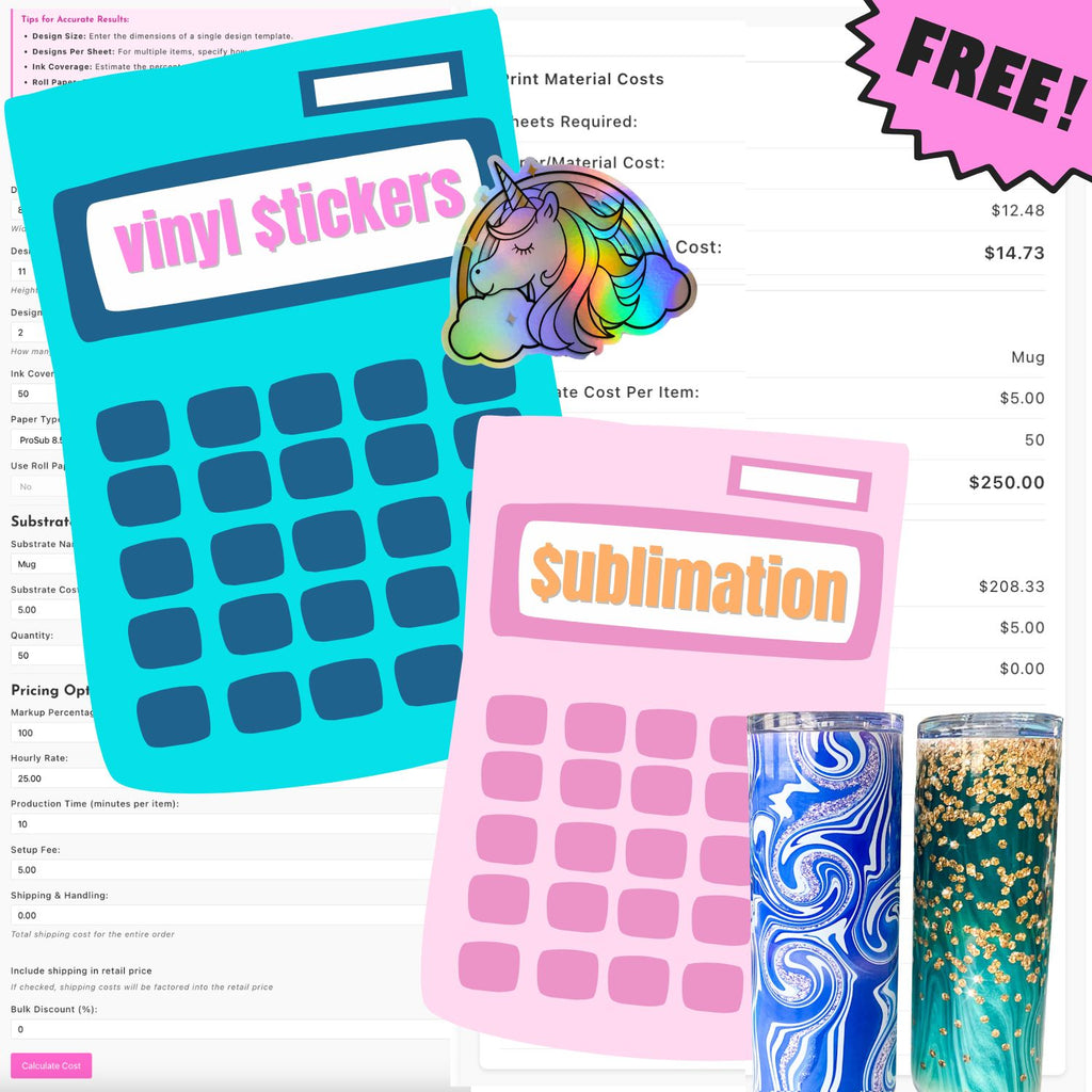 Free Pricing Calculators for Makers
