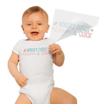 World's Cutest Alarm Clock DTF Transfer